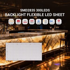 24W IP20 Flexible <b>LED</b> Sheet 300LEDs DC24V 2700K-6500K for Hotel Bar Backlight 3Y Warranty - Product Image 6