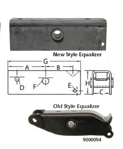 Mới 10 \ "Dép 33 \" Trailer trục cá Equalizer với 2 \ "Mùa Xuân thiên nga bu lông - Product Image 5