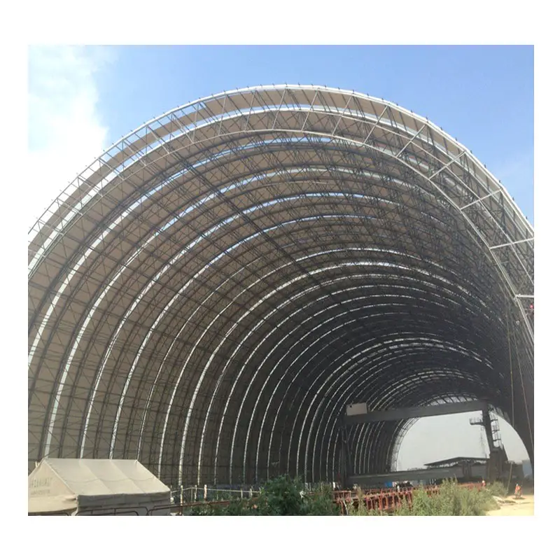 Grandes de espacio estructura de acero de carbón cobertizo