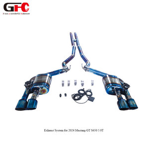 Tubo de Escape de Aleación de Titanio para Automóviles, Fabricación Profesional, Buen <span class=keywords><strong>Precio</strong></span>, para <span class=keywords><strong>Mustang</strong></span> <span class=keywords><strong>GT</strong></span> 5.0L S650 2024, Sistema de Escape Catback - Product Image 4