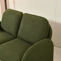 Minimalist isches weißes/braunes/grünes modulares Loveseat-Sofa garnitur für kleine Wohnzimmer hotels Bequemer gepolsterter Schwamm