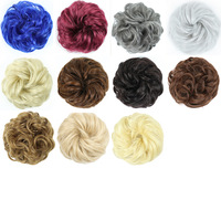 Perruque chignon bouclé style européen et américain, résistante à la chaleur, avec dentelle frontale, effet volumineux
