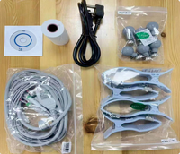 Electrocardiógrafo EKG portátil digital de 3, 6 y 12 canales y 12 derivaciones para uso veterinario y humano, ideal para hospitales y clínicas.