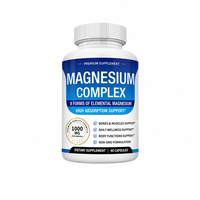 Complément de Magnésium Quotidien pour le Bien-être – 90 Gélules, 1000mg, 8 Formes de Magnésium Élémentaire – Soin Doux pour le Corps, les Os et les Muscles