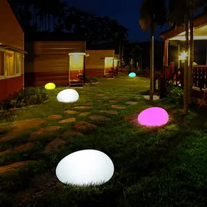 色ガーデンライトLEDソーラーボールライトUSB充電式屋外球大型ライトパーティープール防水ボールラウンドランプ