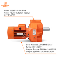 Gearbox Helikal Poros Paralel Redutor De Eixos Paralelos Tugas Berat Torsi Tinggi Poros Berongga untuk Mesin Industri