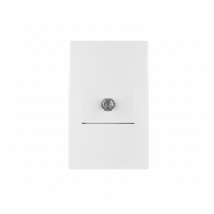 Scatola con 3 unità. Piastra assemblata con 1 presa TV, moduli 1.5, spagnolo, bianco - Product Image 1