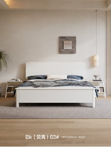 Solid wood <b>wall</b> bed twin White tufted <b>headboard</b> bed Modern platform bed furniture Assemblable bedroom furniture - Product Image 2