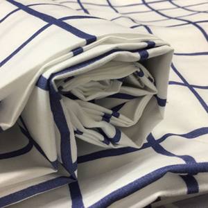 Conception à carreaux personnalisée Tissu de drap de lit en microfibre largement utilisé imprimé dispersé brossé Tissu déco maison - Product Image 4