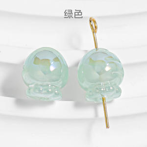 Perles en plastique à trou droit de dessin animé Transparent pour bricolage matériaux faits à la main Bracelet accessoires de chaîne de téléphone portable - Product Image 5