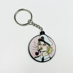 2024Popular llavero de goma de alta calidad personalizado su logotipo llaveros suave PVC logo 3D llavero de goma - Product Image 5