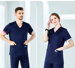 Logo personnalisé respirant soins gommage ensembles jogger uniformes hospitaliers pour les infirmières beauté salon dentaire unisexe vêtements de travail médical - Product Image 6