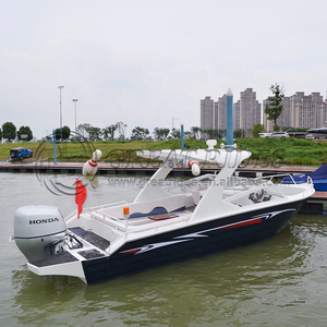 Date 22.3Ft/6.8 mètres 10-12 personnes en aluminium eau loisirs tour bateau de course personnalisé ou Standard bon <span class=keywords><strong>prix</strong></span> bateau - Product Image 2