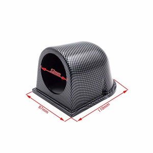 CNSPEED 52mm Boost <b>Gauge</b> Carbon Fiber Cover Portable Car Instrument Panel Mount - Product Image 4