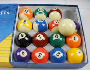 Juego de 16 Bolas de <span class=keywords><strong>Billar</strong></span> de Resina Xinkang de 52.5mm, Calidad 3A, Gran Venta - Product Image 5