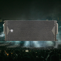Haut-parleur passif double 10 pouces LS3 Line Array, modèle LA210, boîtier en bois, audio mono, garantie 3 ans, 500W, sensibilité 16Ω