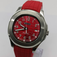 Nouvelle montre tendance OEM personnalisée NH35, bracelet en caoutchouc imperméable, cadran carré, montre de luxe pour homme NH35