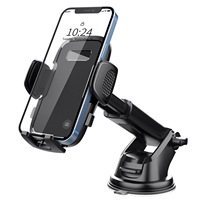 Support de téléphone portable pour voiture, fixation tableau de bord, pare-brise, grille d'aération, support de tableau de bord pour iPhone 15 Pro Max 14 13 12 Android