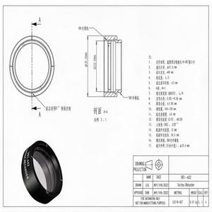 แผ่นคริสตัลควบคุมการส่งผ่านแสงแบบครึ่งคลื่น LBTEK VR1-442 True Zero Order Polymer ความยาวคลื่น 442 นาโนเมตร วัสดุ LCP BK7 SM1 สำหรับเลนส์แบบ Tube Optical OAM - Product Image 2