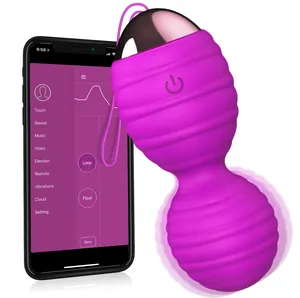 Giocattoli del sesso delle palle vibranti femminili delle palle di amore controllate App per i giocattoli del sesso della donna per i giocattoli della masturbazione delle ragazze