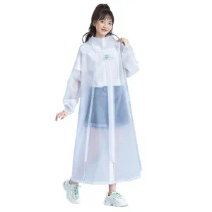 Beimei EVA clear rain coat on sale for adult Waterproofing rain ponchos for adults waterproof poncho raincoat