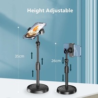 Support de téléphone portable bon marché Support de téléphone à angle de hauteur réglable Col de cygne Bras flexible Support de téléphone universel pour bureau