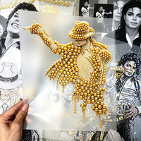 Transferts sérigraphiques en plastisol, motifs de dessins animés, strass et flocage, durables, pour impression par transfert sur T-shirt, vente en gros usine