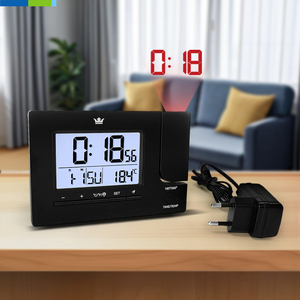 Horloge de <span class=keywords><strong>projecteur</strong></span> numérique intelligente alarme de répétition pivotante réglable avec affichage LCD de l'heure et de la température utilisation de salon extérieur de bureau - Product Image 4
