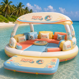 Dock Galleggiante che Rimanee Stabile su Acque Agitate Resistente al sole, perfetto per gli amanti della pesca per stare sull'acqua. - Product Image 5
