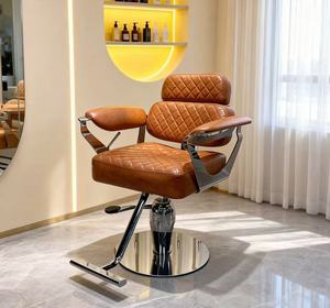 New 180 Degree <b>Reclining</b> Makeup <b>Chair</b> for Hair Stylists Height Adjustable Leather Beauty Salon <b>Chair</b> for Barber Shop <b>on</b> <b>Sale</b> - Product Image 2