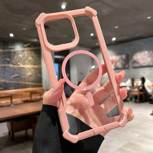 เคสโทรศัพท์กันกระแทกแบบเต็มตัว 360 องศา วัสดุ TPU PC ประกายวิบวับ <span class=keywords><strong>ราคา</strong></span>โรงงาน รับทำโลโก้ตามสั่ง สำหรับ iPhone 17 16 15 14  OEM - Product Image 2