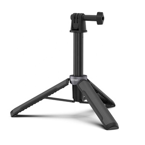 Trépied Selfie 2-en-1 pour <span class=keywords><strong>Cam</strong></span>éra d'<span class=keywords><strong>Action</strong></span>, en Aluminium, 126g, 17.5-50cm, 5 Sections, Adaptateur à Rabat Rapide, Antidérapant pour GoPro DJI Insta360 - Fournisseur - Product Image 6