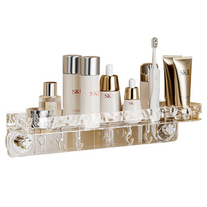 ชั้นวางของติดผนังแบบถ้วยดูด 50X30 ซม. ที่เก็บของรูปสี่เหลี่ยมผืนผ้าที่ทนทานสำหรับอ่างล้างจานและอ่างล้างมือ - Product Image 5