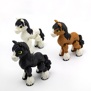 Figurines d'animaux imprimées en 3D, impressions multicolores, modèles miniatures, cadeaux, figurines de collection, artisanat en plastique - Product Image 2