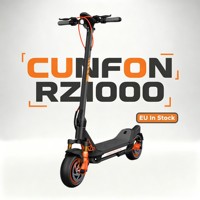 Trottinette électrique tout-terrain pour adultes CUNFON RZ1000, moteur 2400W, pliable, longue autonomie, double suspension, entrepôt UE en stock