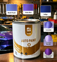 Peinture en poudre électrostatique super brillante effet miroir violet bonbon pour cadre de vélo, revêtement durable en poudre époxy chromée