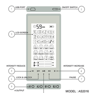 Dispositivos para aliviar el dolor del nervio ciático, masajeador corporal, unidades TENS de doble canal, máquina de terapia para aliviar el dolor - Product Image 2