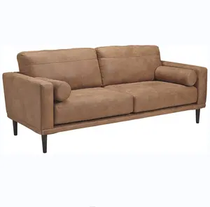 Nieuwe Ontwerp Mid Century Moderne Faux Lederen Sofa