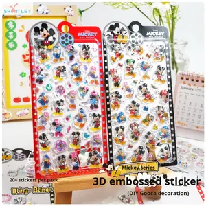 Autocollant 3D en relief <span class=keywords><strong>Mickey</strong></span>, autocollant en résine époxy PVC pour <span class=keywords><strong>coque</strong></span> de téléphone portable, dessin animé fille, <span class=keywords><strong>Minnie</strong></span>, Donald Duck - Product Image 1