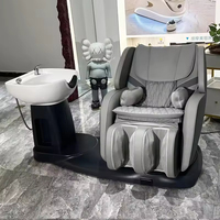 Fauteuil-lit de massage électrique multifonctionnel de luxe à 3 moteurs, rotatif, personnalisable, pour lavage de cheveux et shampoing, idéal pour salon de beauté - Meilleures ventes