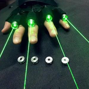 Guanti LED Laser 2 in 1 per Rave, Accessori Professionali per Spettacoli, Colore della <span class=keywords><strong>Luce</strong></span> Personalizzabile Verde Rosso Viola, <span class=keywords><strong>Raggio</strong></span> ad Alta Potenza - Product Image 1