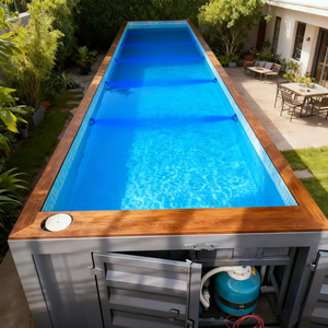 Piscine familiale autonome <span class=keywords><strong>en</strong></span> <span class=keywords><strong>fibre</strong></span> <span class=keywords><strong>de</strong></span> verre avec accessoires, conteneur maritime <span class=keywords><strong>de</strong></span> 20 pieds ou 40 pieds, spa intégré - Product Image 5