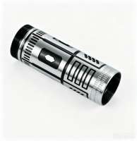 Boîtier cylindrique en aluminium usiné CNC, boîtier métallique anodisé sur mesure pour lampe torche et équipement électronique