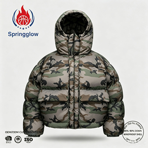 <span class=keywords><strong>Chaqueta</strong></span> Acolchada con Capucha y Camuflaje para Hombre, Personalizable con Logotipo, Resistente al Viento, <span class=keywords><strong>Chaqueta</strong></span> de Plumón para Invierno, Venta al Por Mayor OEM - Product Image 2