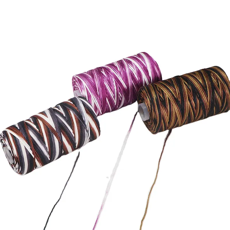 Dimuni Topi Rajut Tangan, Warna-warni 1.5Mm Tenun Tangan DIY Tas Crochet PP Benang Rajut Tangan Benang Mewah