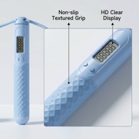 Corde à sauter électronique numérique double mode (avec et sans fil) avec roulements à billes et longueur réglable pour l'entraînement physique