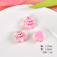 Nouvelle glace à travers Fine Flash Sculpture en résine pour petit animal Accessoires de rentrée scolaire