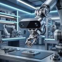 Kamera Aktif RoboSense AC2 Super-Sensor DToF LiDAR Stereo RGB IMU Fusion untuk Lengan Robot AI Terintegrasi