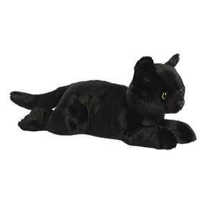 Peluche chat Aurora Adorable Flopsie Twilight - Édition Anniversaire - Super Douce - Noir - 12 pouces - 2-4 ans - Compagnon Ludique - Product Image 1