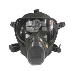 Masque respiratoire intégral avec cartouche filtrante pour gaz acides et vapeurs, en silicone réutilisable, pour la protection dans la production chimique - Product Image 6